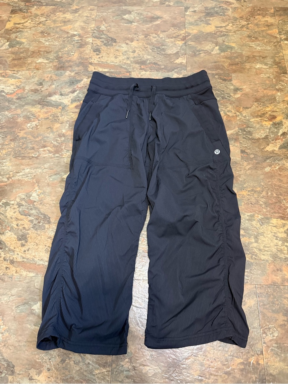 lululemon athletica Navy Ribbed High-Waist Athletic Pants